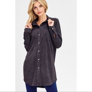 Farrah corduroy long sleeve top, S, M, L